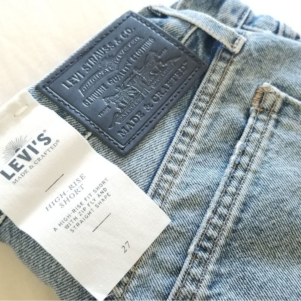 🍒NWT🍒 LEVI'S EMBROIDERED HIGH RISE SHORTS - Picture 8 of 11